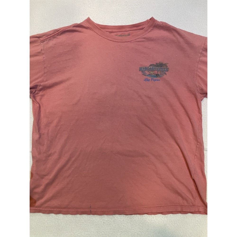 Margaritaville Shirt Las Vegas Jimmy Buffett Men's Size‎ L Pink Parrot Head Tiki - Picture 4 of 10